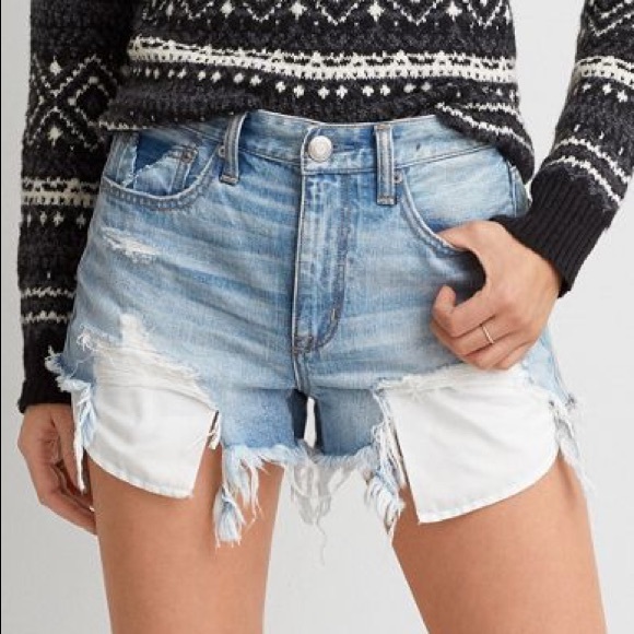 American Eagle Outfitters Pants - AMERICAN EAGLE High Rise Vintage Denim Shorts
